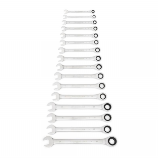 Gearwrench 16 Piece 72-Tooth 12 Point Ratcheting Combination Metric Wrench Set